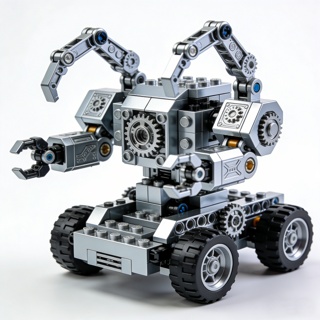 Robotic Arm Gear System Building Block Set